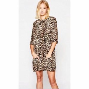 Equipment Aubrey Silk Dress • Leopard • Small